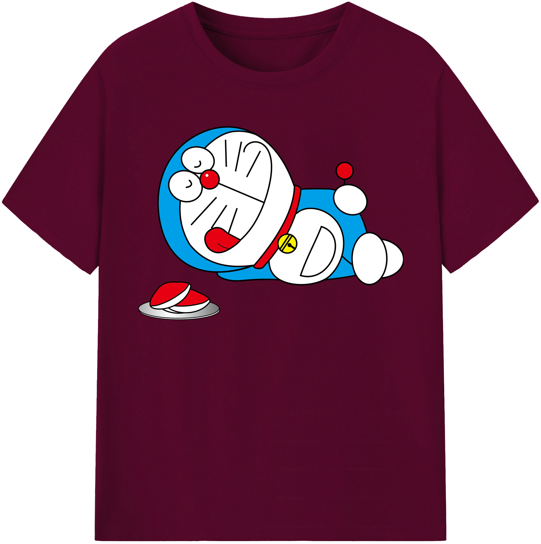 （画像用） ドラえもん Doraemon レディースカジュアルプリントTシャツ（綿100％）